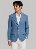 Azure Textured Tailored Blazer