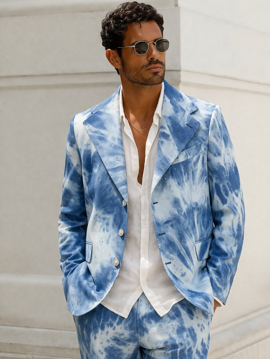 Coastal Ink Statement Blazer Set