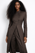 Brown Longline Blazer Set