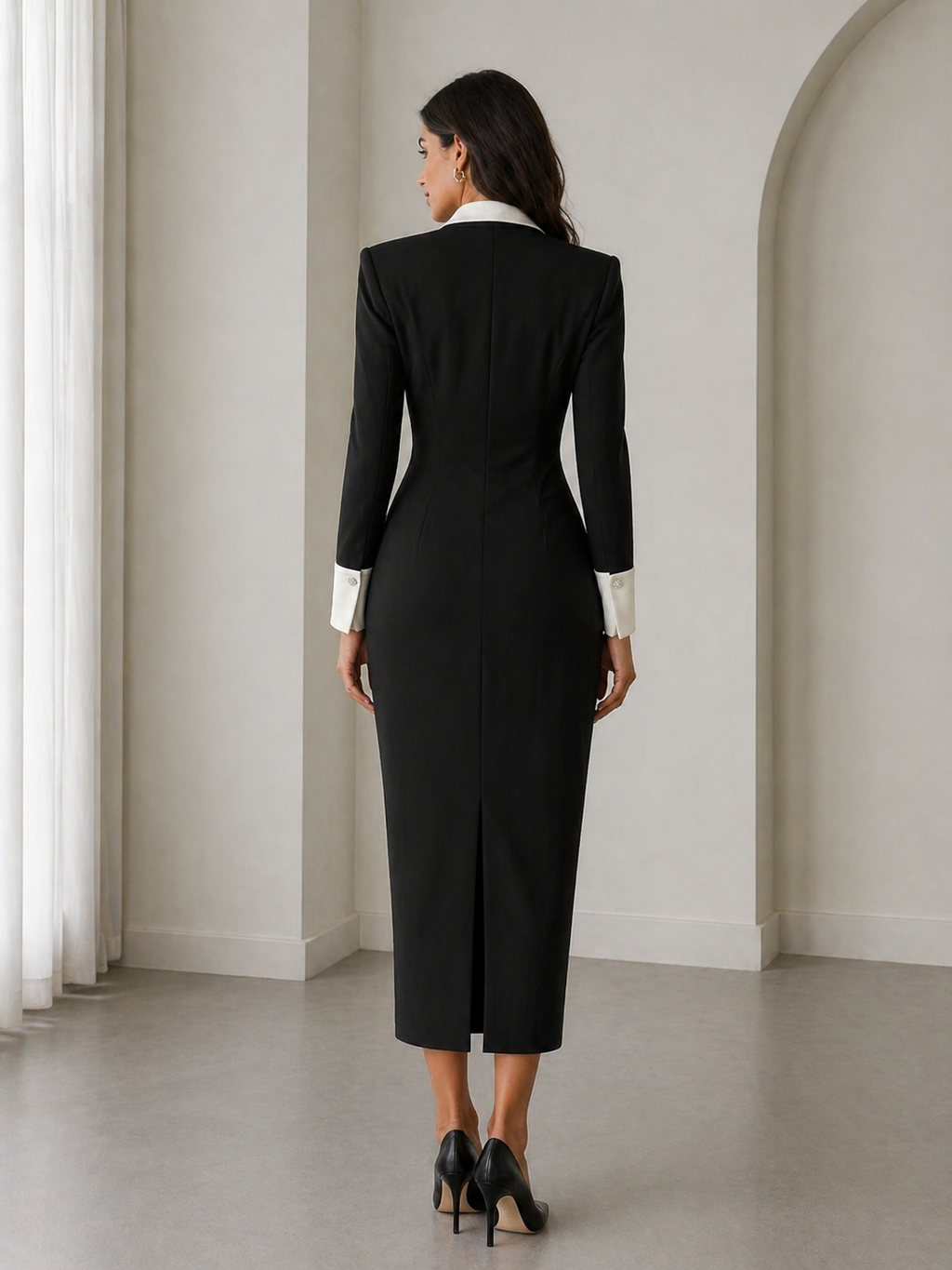 The Noir Ivory Sovereign Dress